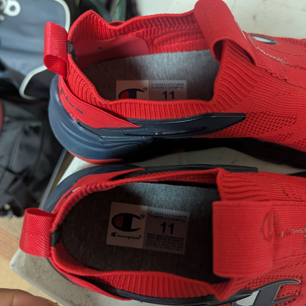 Champion Red Slip-On Sneakers - Picture 2 of 4